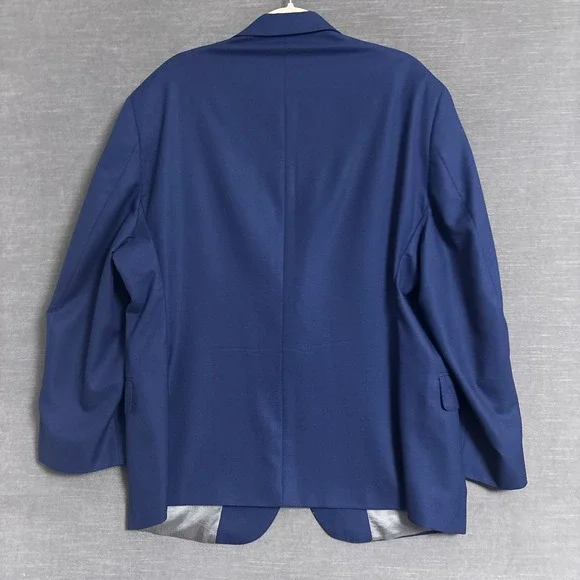 Tom James Sport Coat 46R Blue Surgeons Cuff USA Union Made Blazer Jacket Custom - Picture 5 of 12